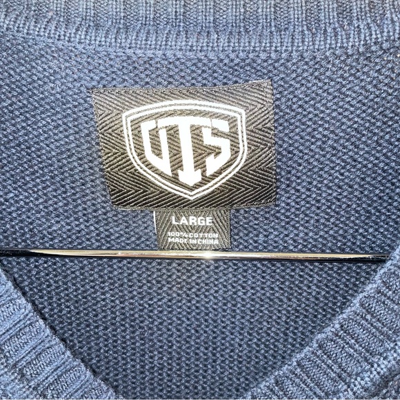 NWT Denver Broncos Mens Size: Large Sweater Vest V-Neck OTS Brand 100%‎ Cotton - Picture 5 of 8